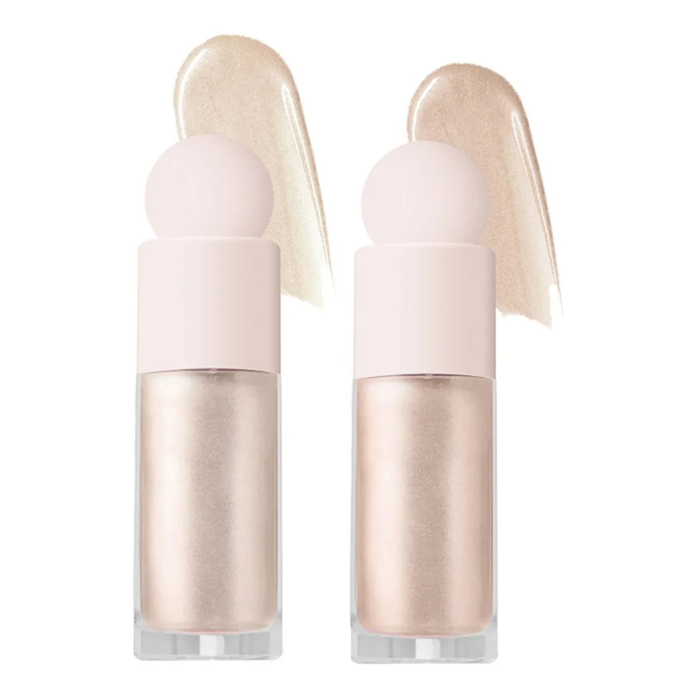 3 Farben Schimmer Flüssig-Highlighter – Langanhaltend, Gesicht & Körper, Glänzend, Ideal für Musikfestivals, Partys & Makeup-Zubehör