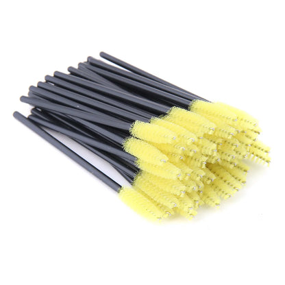 5/50 Stück Kristall-Wimpernbürsten – Make-up Pinsel für Wimpernverlängerung & Augenbrauen | Professionelles Beauty-Tool