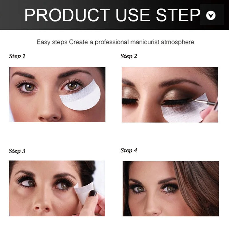 20/50/100 Stück Augen-Make-up-Schablonen – Einweg-Lidschatten-Sticker | Eyeliner-Schutz | Wimpernverlängerungs- & Entfernungspatches