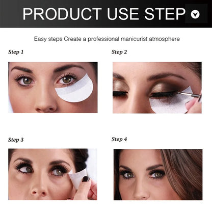 20/50/100 Stück Augen-Make-up-Schablonen – Einweg-Lidschatten-Sticker | Eyeliner-Schutz | Wimpernverlängerungs- & Entfernungspatches