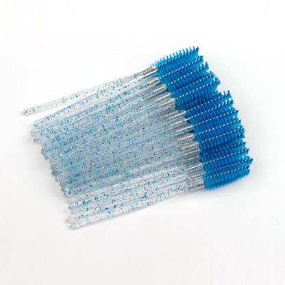 5/50 Stück Kristall-Wimpernbürsten – Make-up Pinsel für Wimpernverlängerung & Augenbrauen | Professionelles Beauty-Tool