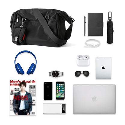 Koreanischer Stil – Herren Messenger Bag, Damen Reise- und Lässige Große Hobo-Tasche, Wasserdichte Nylon Laptop Crossbody- und Schultertasche