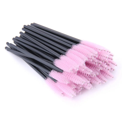 5/50 Stück Kristall-Wimpernbürsten – Make-up Pinsel für Wimpernverlängerung & Augenbrauen | Professionelles Beauty-Tool