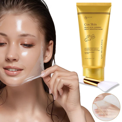 Kojic Acid & Overnight – Hydrolysiertes Kollagen, Intensive Feuchtigkeit, Straffende & Strahlende Haut für Frauen