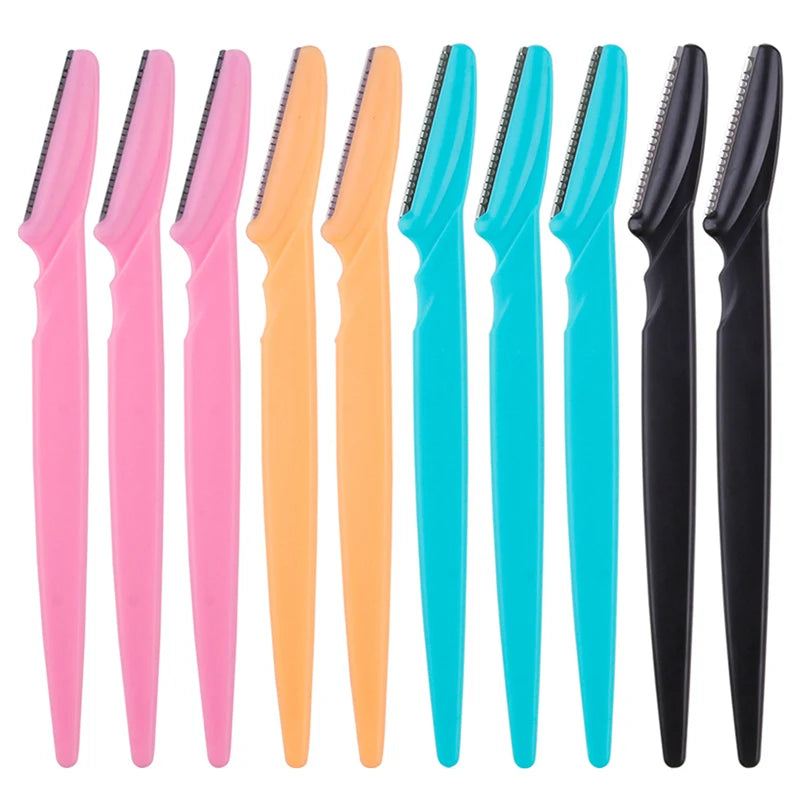 5/10/15 Stück Augenbrauenrasierer – Sichere Augenbrauen- und Gesichtshaarentfernung | Make-up Werkzeug Set für Frauen | Präzise Formung & Glatte Rasur