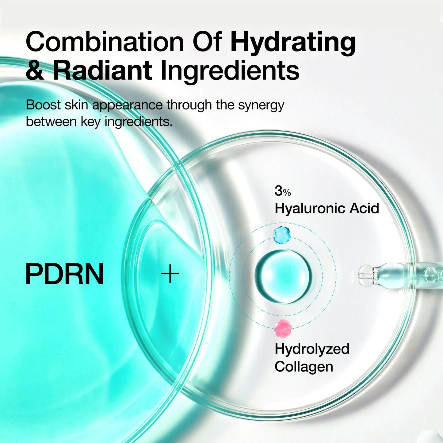 PDRN Hyaluronsäure Serum – Revitalisierendes Feuchtigkeitsserum für das Gesicht – Koreanische Hautpflege