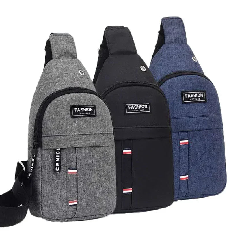 Runde Herren-Schultertasche