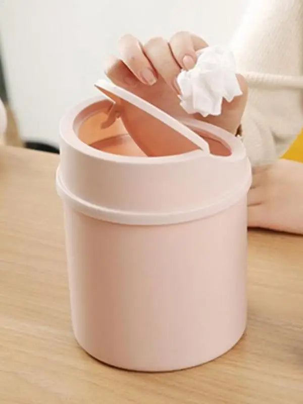Mini Desktop-Mülleimer mit Deckel – Kleiner Abfalleimer für Schreibtisch, Büro & Schlafzimmer