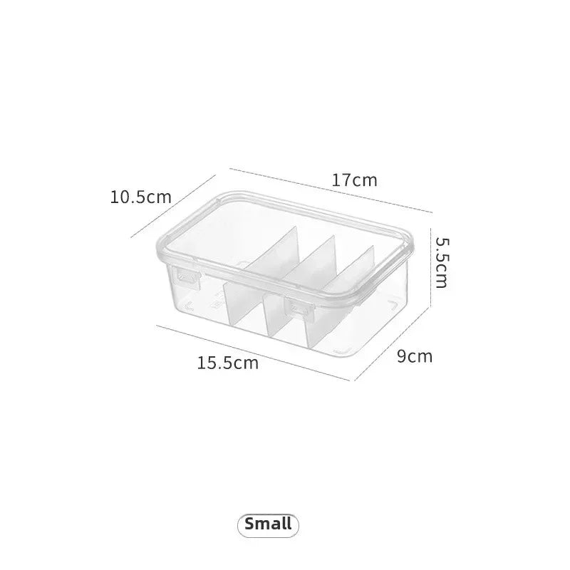 Transparente Kabel-Organizer-Box mit Deckel – Staubdichte Aufbewahrungsbox für Datenkabel, Karten & Zubehör, Büro & Zuhause
