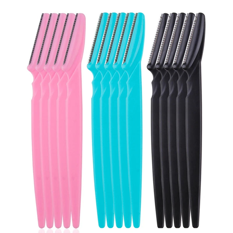 5/10/15 Stück Augenbrauenrasierer – Sichere Augenbrauen- und Gesichtshaarentfernung | Make-up Werkzeug Set für Frauen | Präzise Formung & Glatte Rasur
