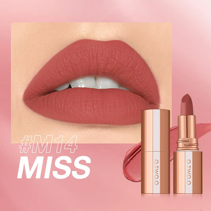 Matt Lippenstift – Langanhaltend, Wasserfest, Wischfest, Klassisch, Hochpigmentiert, Samtiges Finish, Lippen-Make-up