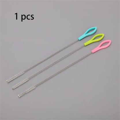 1PC Trinkhalm-Reinigungsbürsten-Set – Rohrreiniger für Trinkhalme aus Edelstahl, langer Griff, Nylon-Reinigungsbürste für Strohhalme