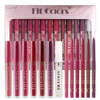 13-teiliges Lipgloss-Set – Langanhaltend, Wasserfest & Schweißresistent