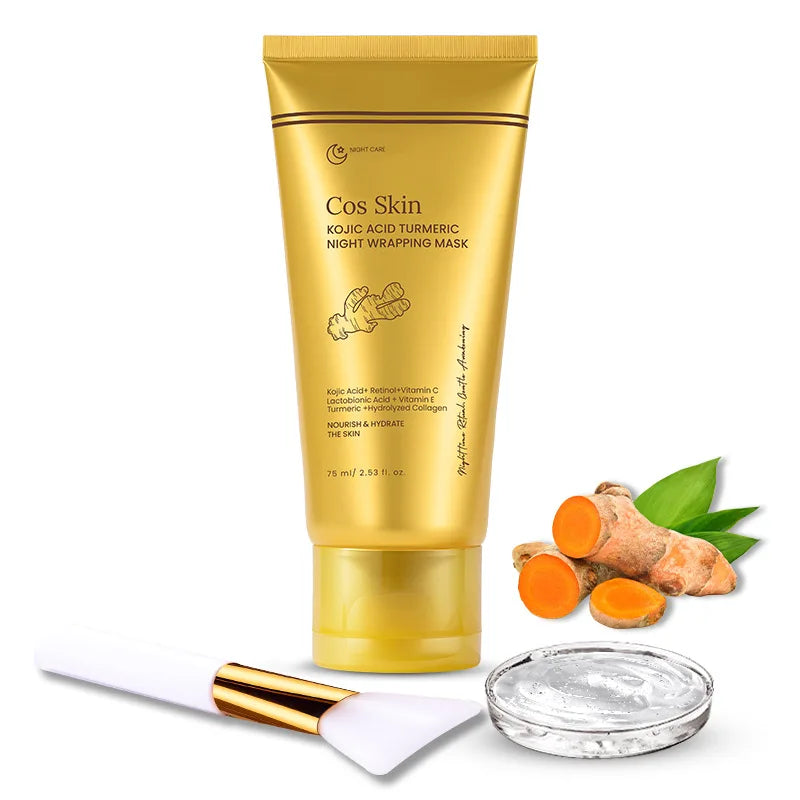 Kojic Acid & Overnight – Hydrolysiertes Kollagen, Intensive Feuchtigkeit, Straffende & Strahlende Haut für Frauen