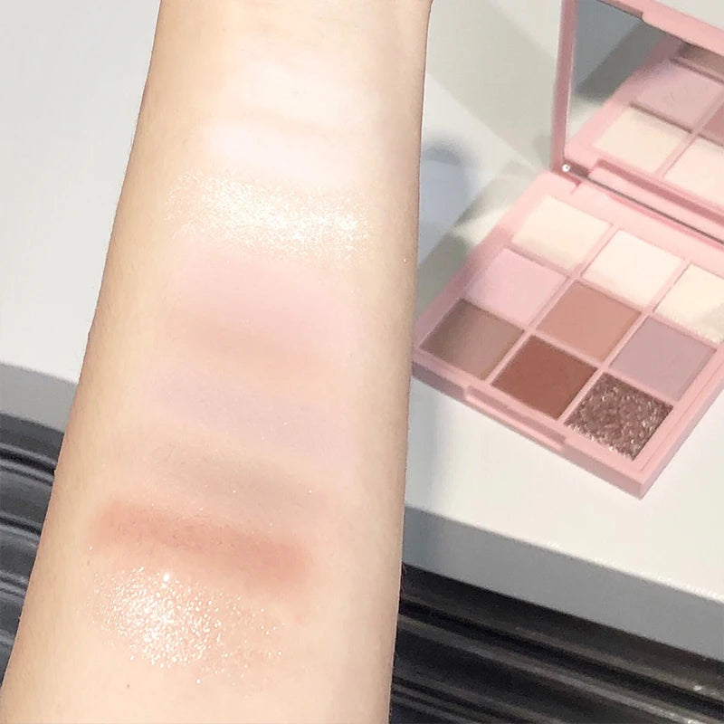 Perlmutt Highlighter & Schimmernde Lidschattenpalette – Langanhaltende, Schweiß- und Wasserfeste Farbintensität