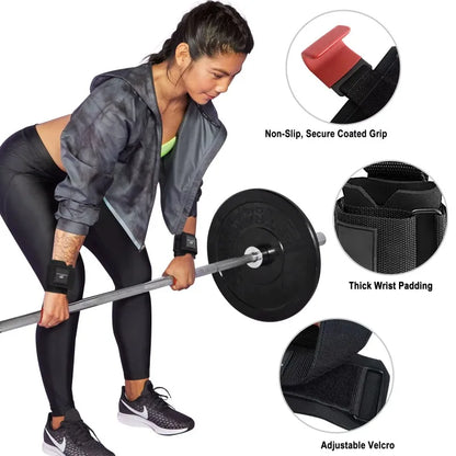 1/2 Stück Lifting Hook Handgelenkriemen – Griffunterstützung, Hartes Ziehen, Fitnesshandschuhe für Männer & Frauen, Gym & Krafttraining Ausrüstung