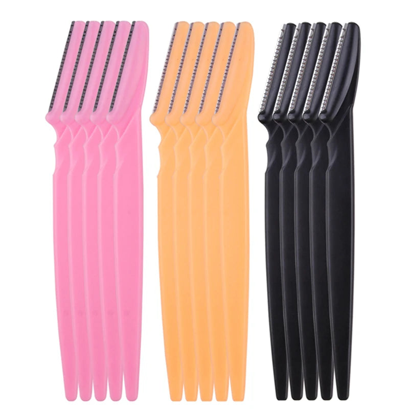 5/10/15 Stück Augenbrauenrasierer – Sichere Augenbrauen- und Gesichtshaarentfernung | Make-up Werkzeug Set für Frauen | Präzise Formung & Glatte Rasur