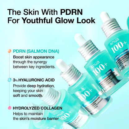 PDRN Hyaluronsäure Serum – Revitalisierendes Feuchtigkeitsserum für das Gesicht – Koreanische Hautpflege
