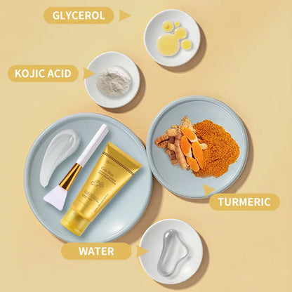 Kojic Acid & Overnight – Hydrolysiertes Kollagen, Intensive Feuchtigkeit, Straffende & Strahlende Haut für Frauen
