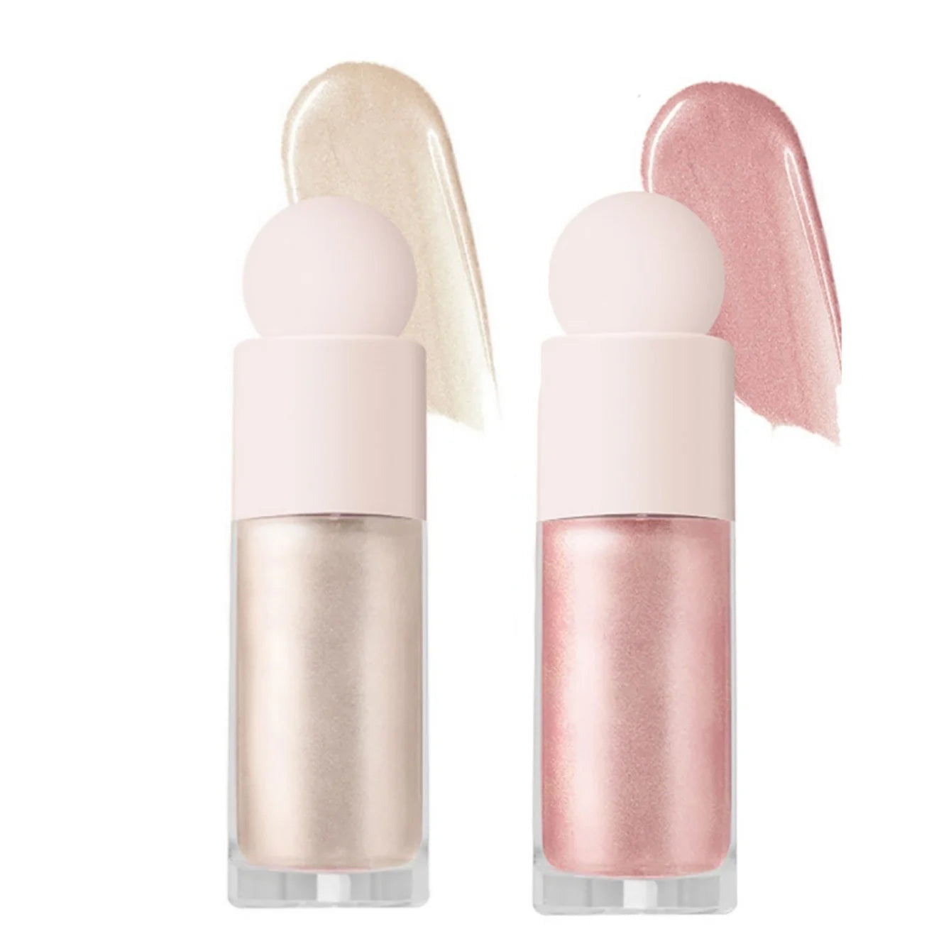 3 Farben Schimmer Flüssig-Highlighter – Langanhaltend, Gesicht & Körper, Glänzend, Ideal für Musikfestivals, Partys & Makeup-Zubehör
