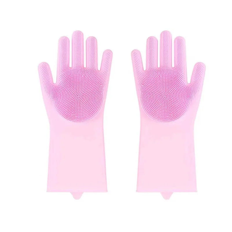 Silikon-Spülhandschuhe – Umweltfreundliche Mehrzweck-Reinigungshandschuhe, Wasserdicht, für Küche, Haustierbad & Autoreinigung