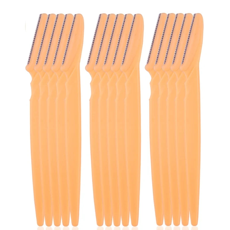5/10/15 Stück Augenbrauenrasierer – Sichere Augenbrauen- und Gesichtshaarentfernung | Make-up Werkzeug Set für Frauen | Präzise Formung & Glatte Rasur