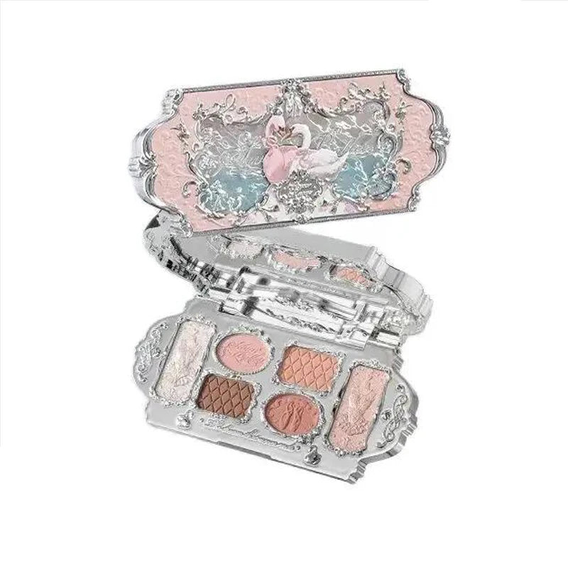 Lidschattenpalette – 6 Farben | Matt, Schimmer & Glitzer | Hochpigmentierte Eye Shadow Palette für Strahlende Augen-Looks