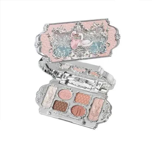 Lidschattenpalette – 6 Farben | Matt, Schimmer & Glitzer | Hochpigmentierte Eye Shadow Palette für Strahlende Augen-Looks