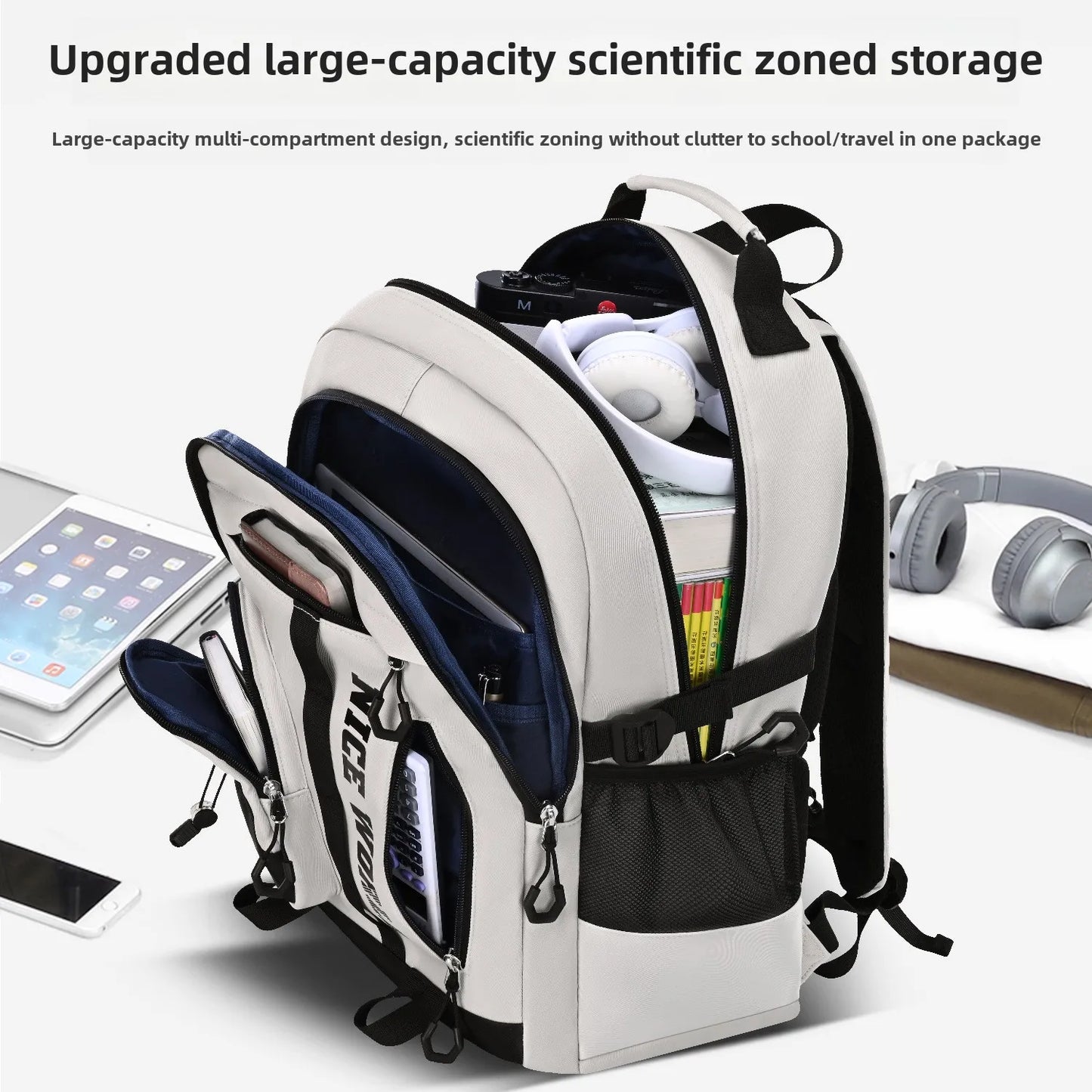 Cooler Schulrucksack für Jugendliche – Groß & mit vielen Fächern