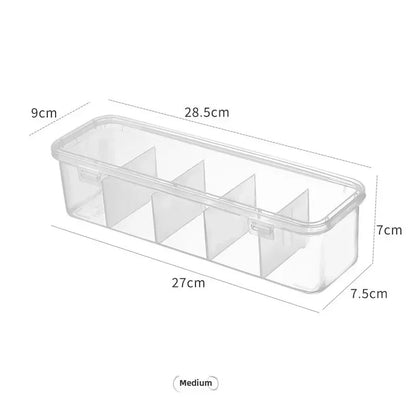 Transparente Kabel-Organizer-Box mit Deckel – Staubdichte Aufbewahrungsbox für Datenkabel, Karten & Zubehör, Büro & Zuhause