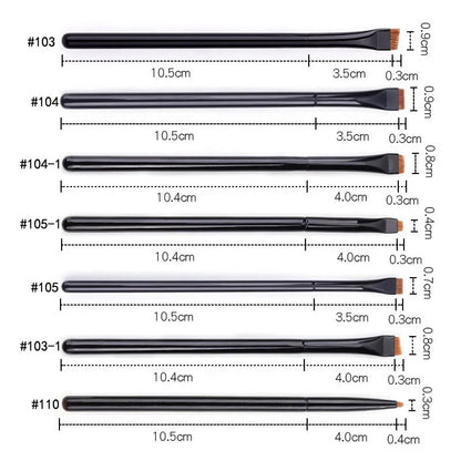 1/2/3 Stück Professioneller Augen-Make-up-Pinsel  Flacher Eyeliner-Pinsel | Augenbrauenpinsel | Lippen-Make-up-Pinsel | Augen-Patch-Make-up-Werkzeug