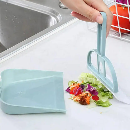 Mini Tischbesen & Kehrschaufel Set – Desktop Reinigungsset für Haushalt, Büro & Auto