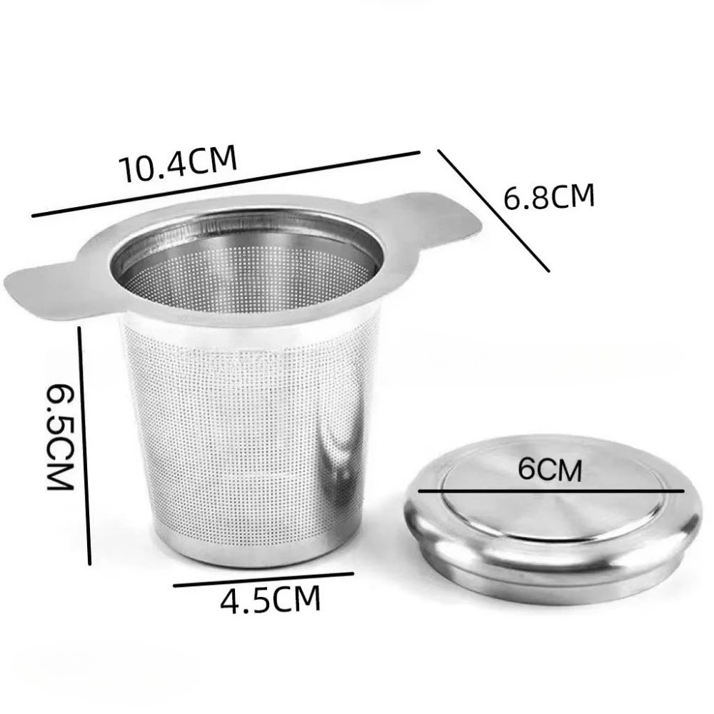 Wiederverwendbarer Teefilter aus Edelstahl – Teesieb für Teekanne und Tasse, Kaffee- & Tee-Infuser