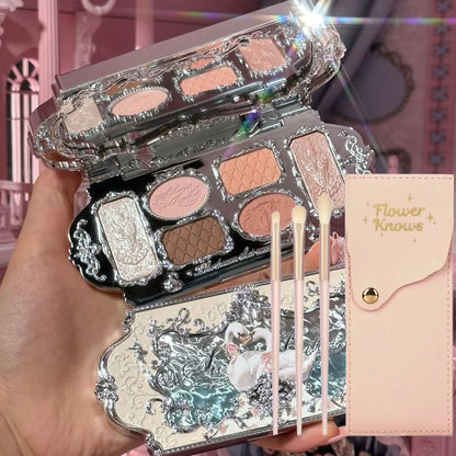 Lidschattenpalette – 6 Farben | Matt, Schimmer & Glitzer | Hochpigmentierte Eye Shadow Palette für Strahlende Augen-Looks