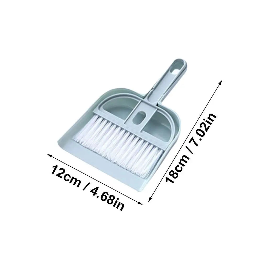 Mini Tischbesen & Kehrschaufel Set – Desktop Reinigungsset für Haushalt, Büro & Auto