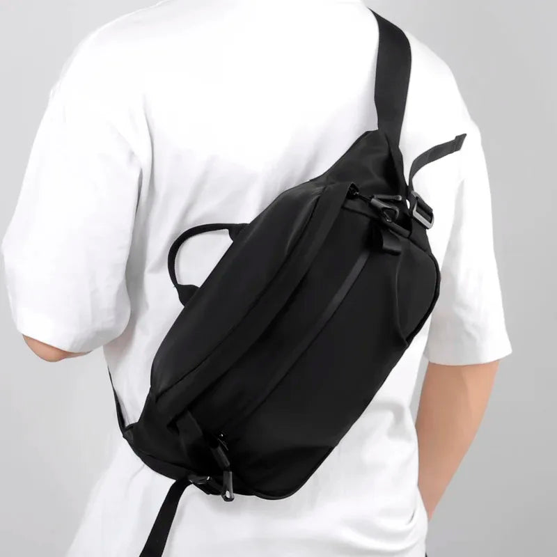 Multifunktionale Herren-Brusttasche – Trendige Street-Umhängetasche mit großem Stauraum