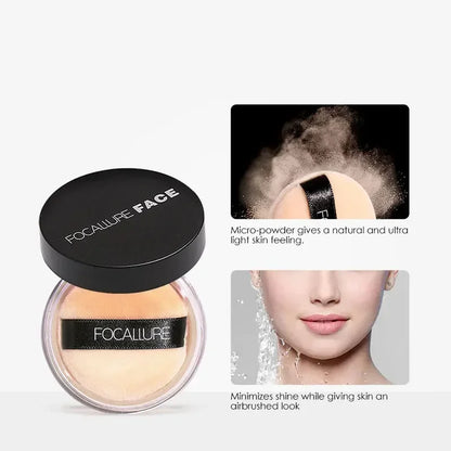 Mattes loses Puder-Setting-Concealer – professionelles Gesichtspuder für unsichtbare Poren, Öl-Kontrolle und strahlenden Teint