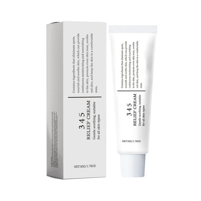345 Relief Cream – Beruhigende Pflege gegen Rötungen, Lifting-Effekt, Aufhellend & Ausgleichender Hautton, Feuchtigkeitsspendende Glättungscreme 50 g