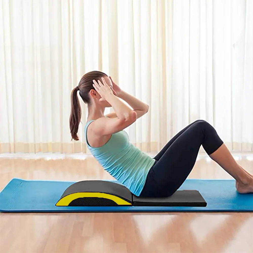 Klappbare AB-Trainingsmatte mit Steißbeinschutz – Bauchmuskel- und Core-Trainer für Fitness, Zuhause & Schule