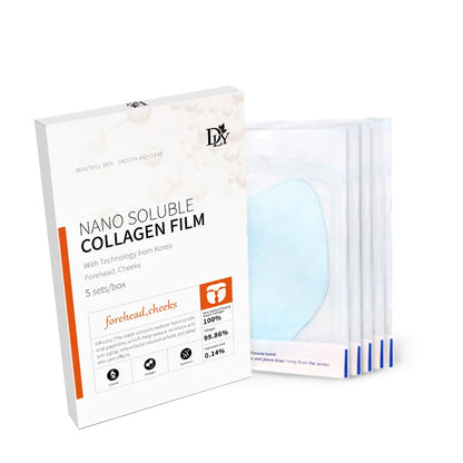 Nano-Löslicher Kollagen-Film-Masken- und Serum-Spray-Set – Anti-Falten Gesichtspflege, Feuchtigkeitsspendend & Aufhellend, Hautstraffendes Pflege-Set