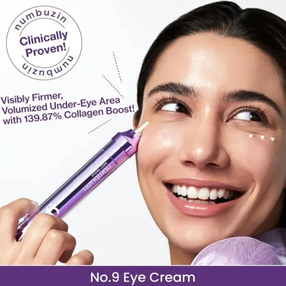 No. 9 Augencreme – Numbuzin NAD+ Retinol Volumetox Eye Cream mit 50 Peptiden. No. 9+ NAD+ Bio Lifting Essence – Originalmarke für professionelle Gesichtspflege.