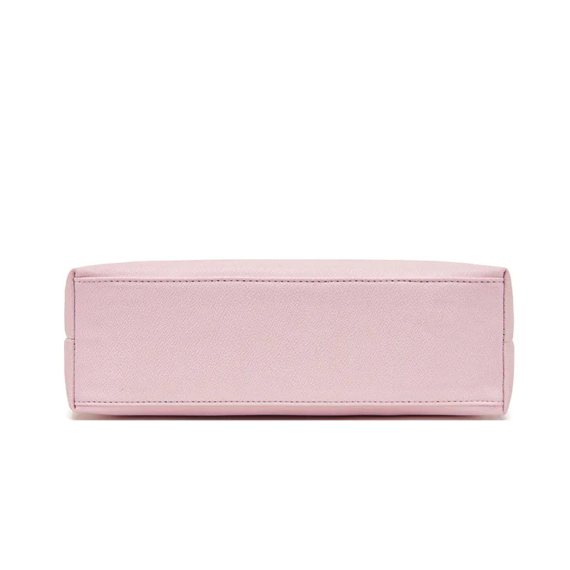 Vintage Bedruckte Tote Bag – Süße Rosa Reisetasche mit großem Fassungsvermögen, Lässige Damenhandtasche für Pendeln und Alltag, Schultertasche