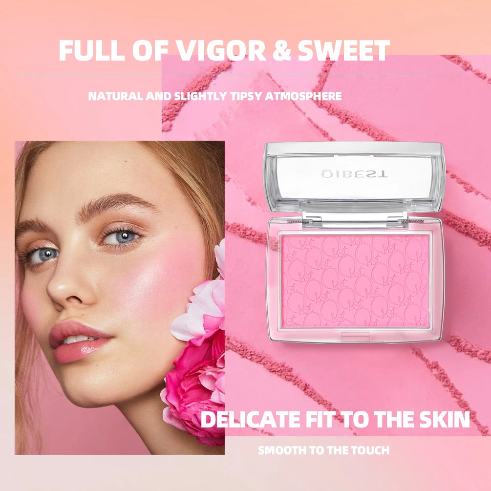 3D Relief Puder-Rouge – Pfirsich, Pink & Koralle · Gepresstes Blush für frische Wangen · Kontur & Aufhellender Effekt · Professionelles Gesichtsmake-up