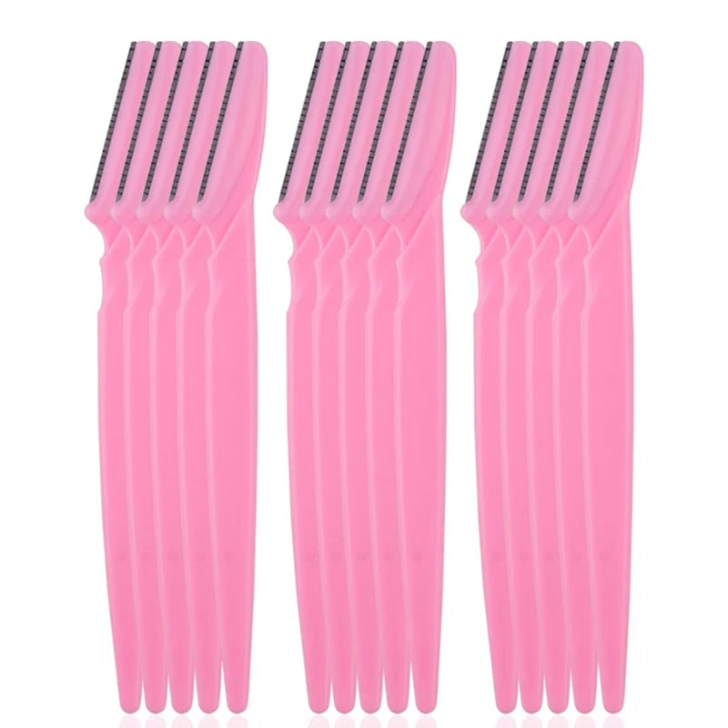 5/10/15 Stück Augenbrauenrasierer – Sichere Augenbrauen- und Gesichtshaarentfernung | Make-up Werkzeug Set für Frauen | Präzise Formung & Glatte Rasur