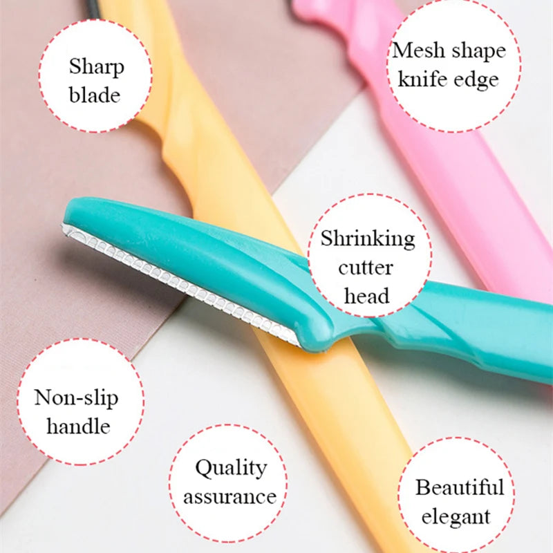 5/10/15 Stück Augenbrauenrasierer – Sichere Augenbrauen- und Gesichtshaarentfernung | Make-up Werkzeug Set für Frauen | Präzise Formung & Glatte Rasur