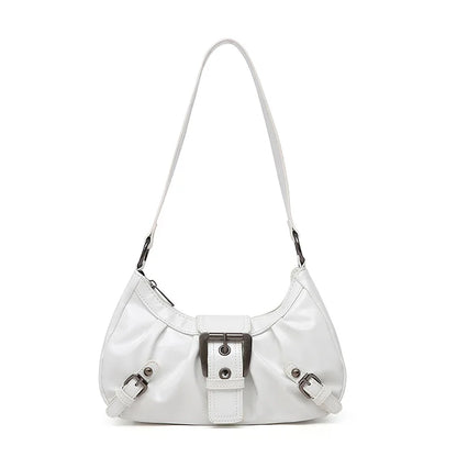 Y2K Retro Hobo-Umhängetasche für Damen mit Falten – Trendige Achsel-Clutch für Reisen, Arbeit und Shopping