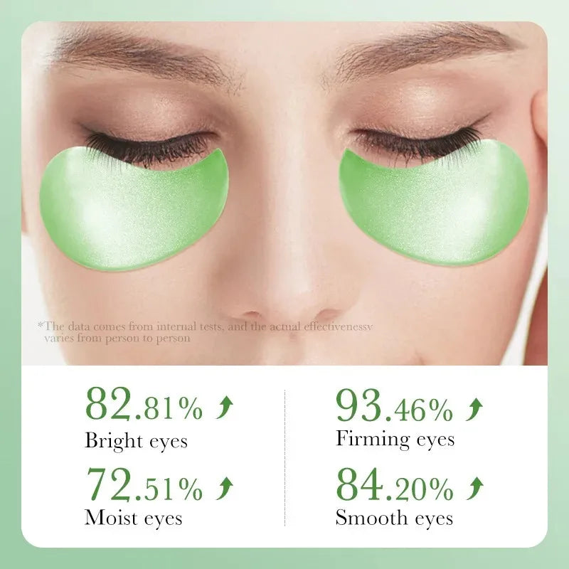 60pcs Aloe Vera Collagen Eye Mask Anti Dark C60 Stück Aloe Vera Kollagen Augenmasken – gegen dunkle Augenringe, Tränensäcke, Feuchtigkeitsverlust & Faltenpflegeircles Eyes Bags Moisturizing Anti-Wrinkles Eye Patches Eyes Skin Care Products