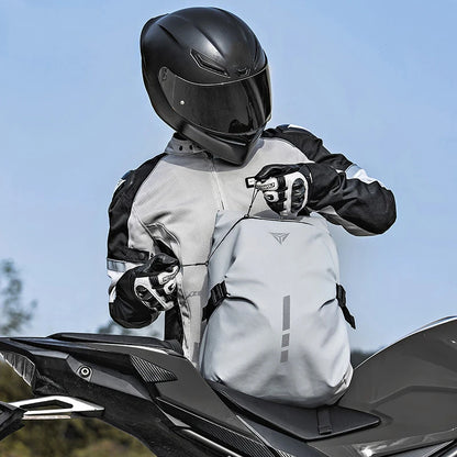Motorrad-Helm-Rucksack – Große Kapazität, Helm-Aufbewahrungsrucksack, Wanderrucksack, Reflektierend und Wasserdicht