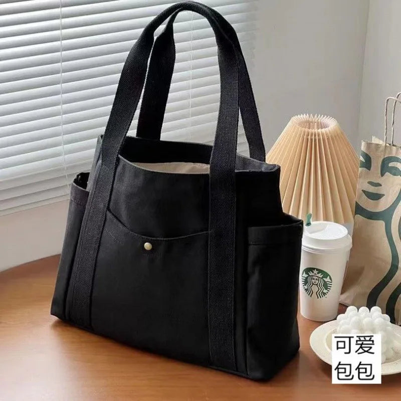 Große Canvas-Damenhandtasche