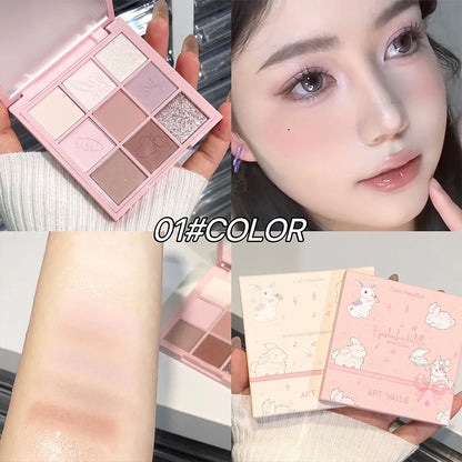 Perlmutt Highlighter & Schimmernde Lidschattenpalette – Langanhaltende, Schweiß- und Wasserfeste Farbintensität
